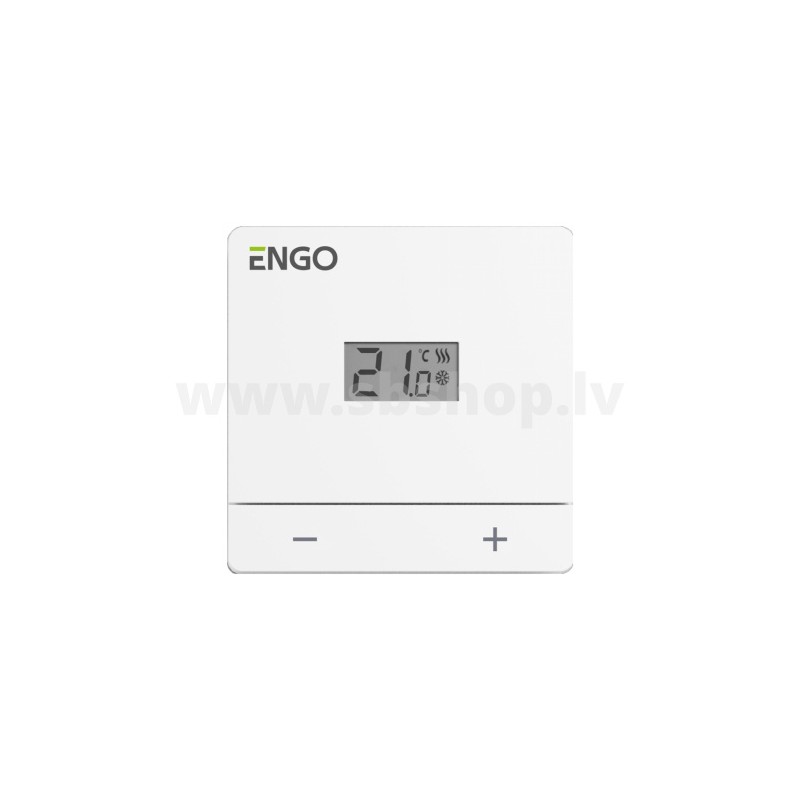 Termostats ENGO EASY-230B vadu, balts