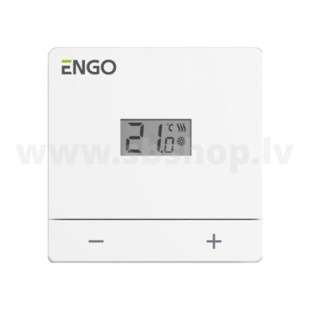 Termostats ENGO EASY-230B vadu, balts