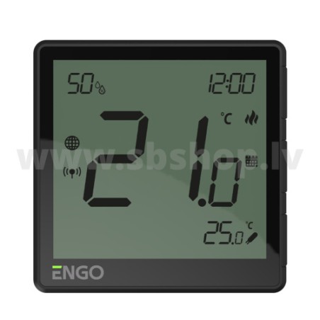 Termostats ENGO EONE-230V ZigBee smart, melns
