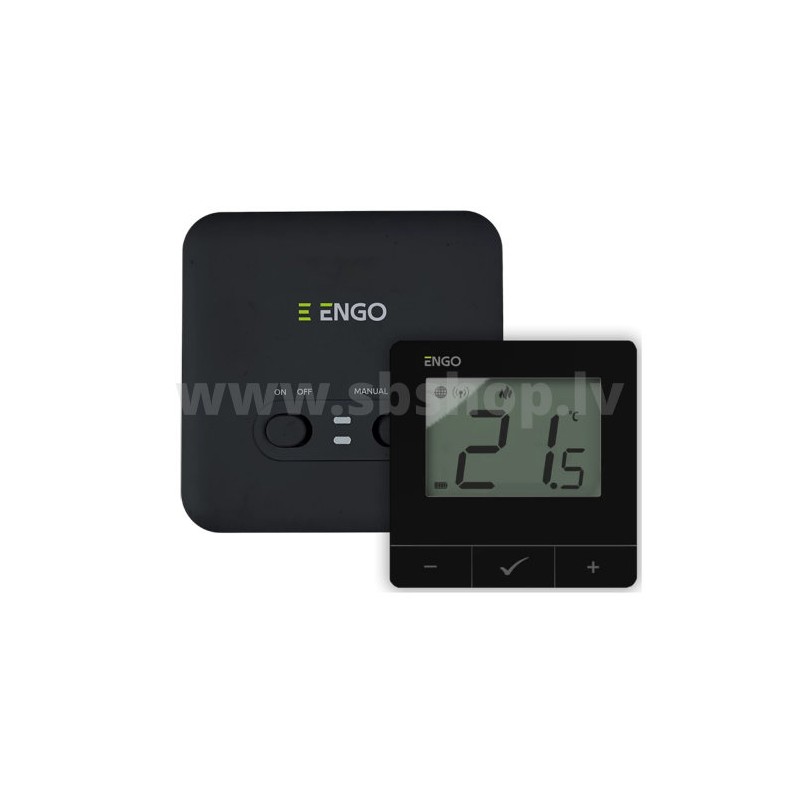 Termostats ENGO E20i-B bezvadu, melns