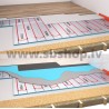 TYCROC UHP16 XPS plāksne siltajām grīdām 1200x600x25mm (Dn16mm caurulei)