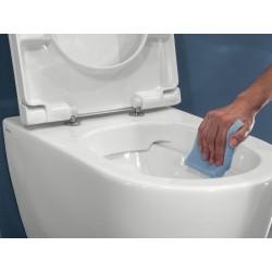 HATRIA FUSION pods uz grīdas ar skalojamo kastu un SLIM soft close vāku, balts