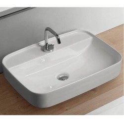 Izlietne TRIBECA 60x43cm uz virsmas, balta