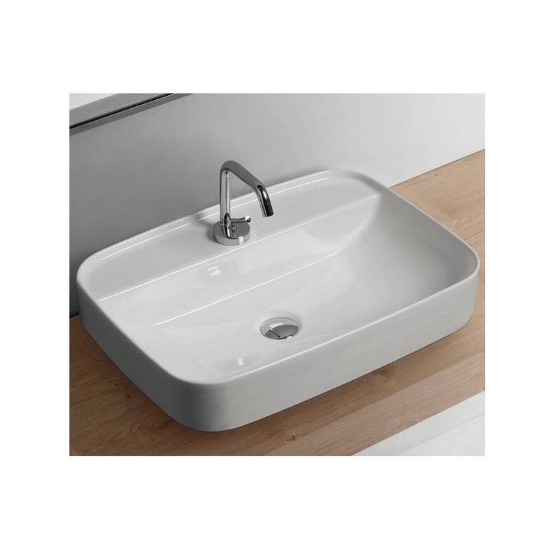 Izlietne TRIBECA 60x43cm uz virsmas, balta