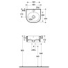 Izlietne FLO 40x47 balta
