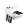 Izlietne SANIT tehniska/saimniecības ar sienas plāksni 550x450, triecienizturīga plastmasa