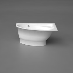 Vanna TREVI 1400x950mm, labā, balta+sifons+maisītaja iestrāde