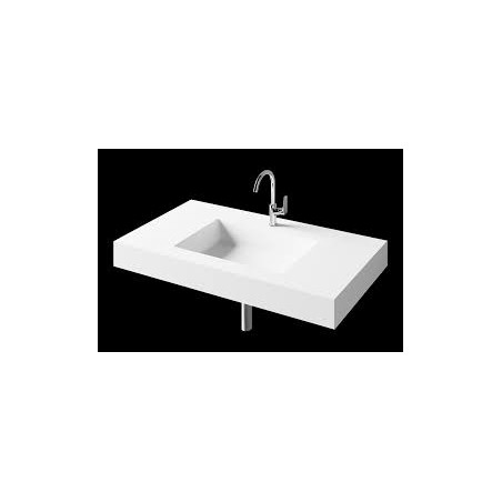 Izlietne MODO OPUS, balta, 120x45cm ar virsmu