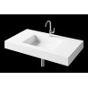 Izlietne MODO OPUS, Silkstone, balta, 120x45cm BEZ stiprinājumiem