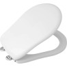 WC poda vāks RETRO soft close, hromēts/balts Kerasan