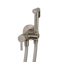 Bidetta ar magnētisko vārstu, iebūvējama sienā ar iebūves daļu, brushed nickel