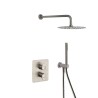 Maisītājs Dušas ALEXIA ar termostatu, iebūvējams sienā, lietus duša D250 un rokas duša RamonSoler brushed nickel