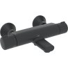 ORAS NOVA dušas un vannas termostats, melns matēts
