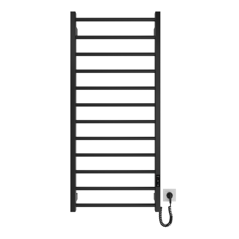 MARIO Dvieļu žāvētājs LEED elektrisks 1170x530mm melns matēts