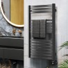 Dvieļu žāvētājs TERMA DEXTER 860x600mm Mettalic black krāsā