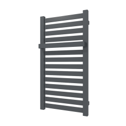 Dvieļu žāvētājs TERMA SOLO 860x540mm ar dvieļu turētāju RAL9005 melns matets