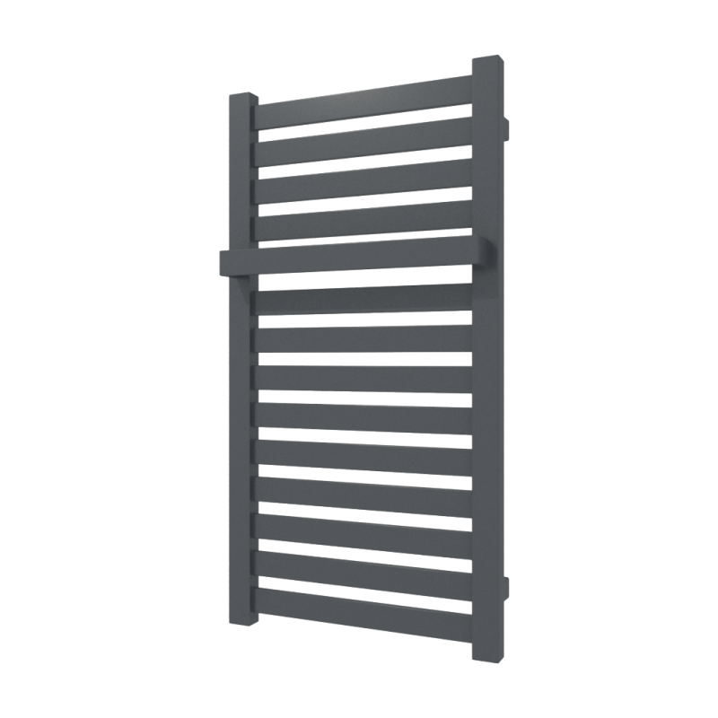 Dvieļu žāvētājs TERMA SOLO 860x540mm ar dvieļu turētāju RAL9005 melns matets