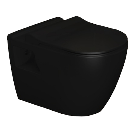 WC Pods RONDO, piekarams, ar SC vāku melns