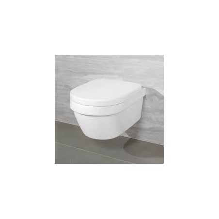 Pods arsoft close vāku Architectura Oval Rimless, stiprināms pie sienas, 370x530 mm, balts