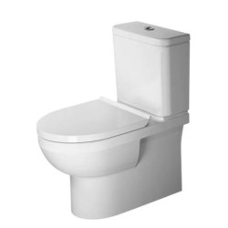 Pods DURAVIT ar SC vāku un skalojamo kasti No.1 Rimless, universāls izvads, pievads no apakšas, balts