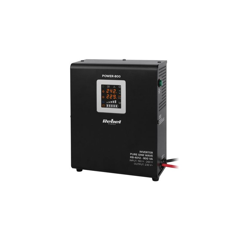UPS RB-4012 POWER-800 500W 12V/230Vac ar ladēšanas funkciju pire sienas un uz gridas.