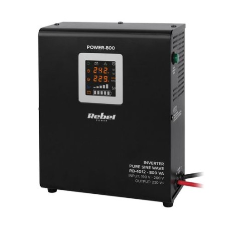 UPS RB-4012 POWER-800 500W 12V/230Vac ar ladēšanas funkciju pire sienas un uz gridas.