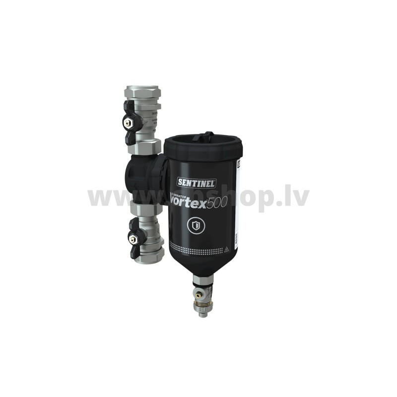 Magn.filtrs Eliminator VORTEX 500, 500ml, 1M ar ventīļiem