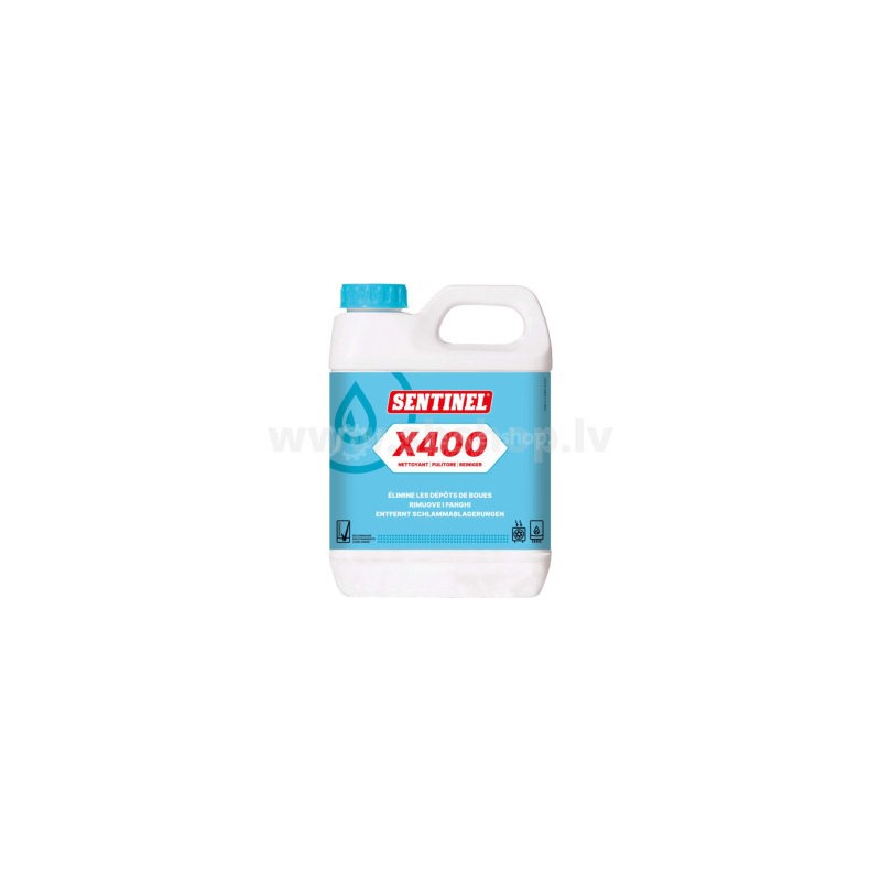 Piedeva tīrīšanai un nogulšņu noņemšanai SENTINEL X400 Sludge Remover, 1L, kastē 12gb.