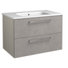 Mēbele ar keramsiku izlietni KAME JOY 76x46cm concrete / taupe