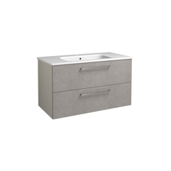 Mēbele ar keramisku izlietni KAME JOY 91x46cm concrete / taupe