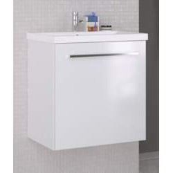 Mēbele ar izlietni SCANDIC 51x39cm ar durvīm glossy white