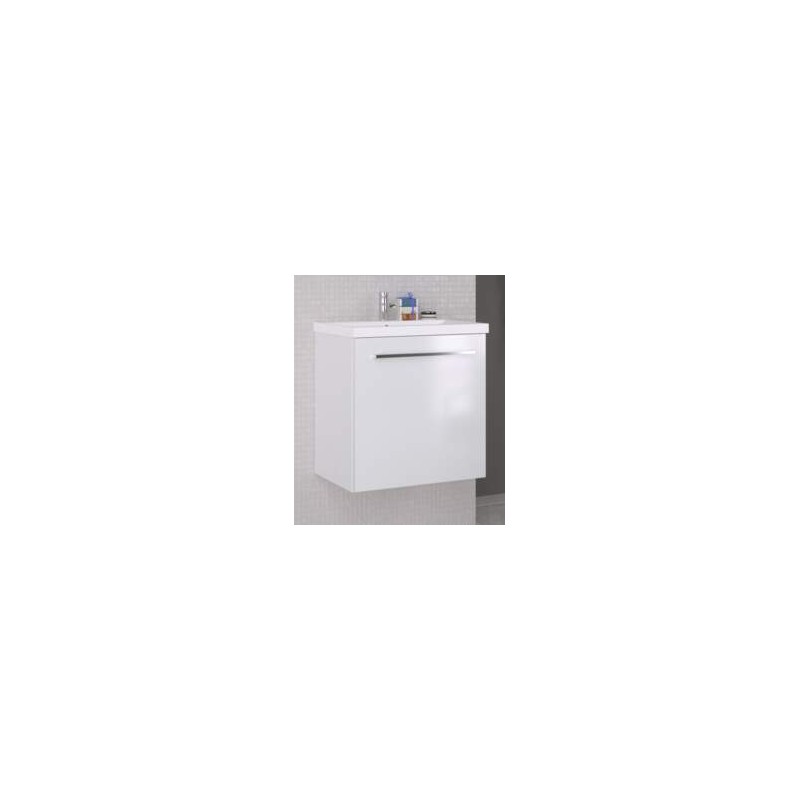 Mēbele ar izlietni SCANDIC 51x39cm ar durvīm glossy white