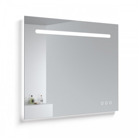KAME SMART spogulis ar LED apgaismojumu, sensoro slēdzi, apsildi un bluetooth skaļruni, 100x80cm