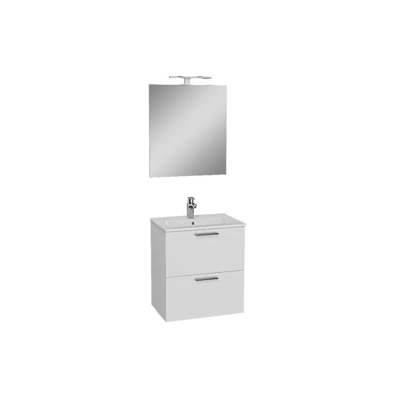 Mēbeļu kompl.VITRA MIA 60cm ar spoguli, balts AKCIJA