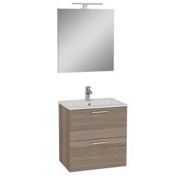 Mēbeļu kompl.VITRA MIA 60cm ar spoguli, ozols