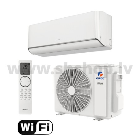 GREE Kondicionieris Airy  5,3/5,6KW, balts ar WiFi (+GWH18AVDXE-K6DNA1A/O)