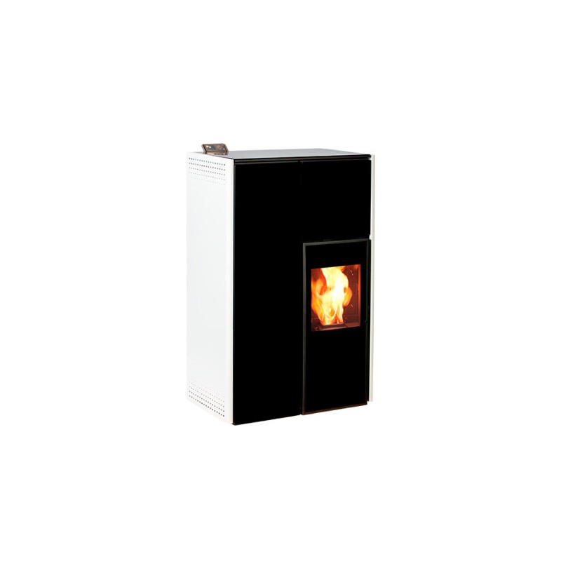 Ecoforest granulu kamīns Hidrocopper 18kW, SLIM balts