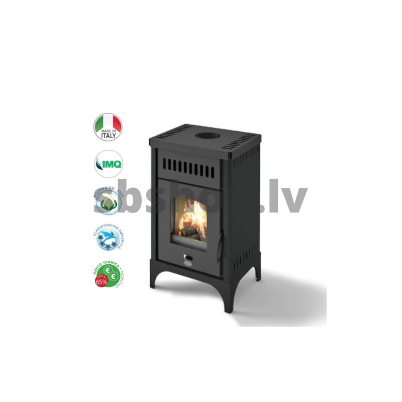 Malkas kamīns Eva Calor MARTA NEW 9.5 kW melns