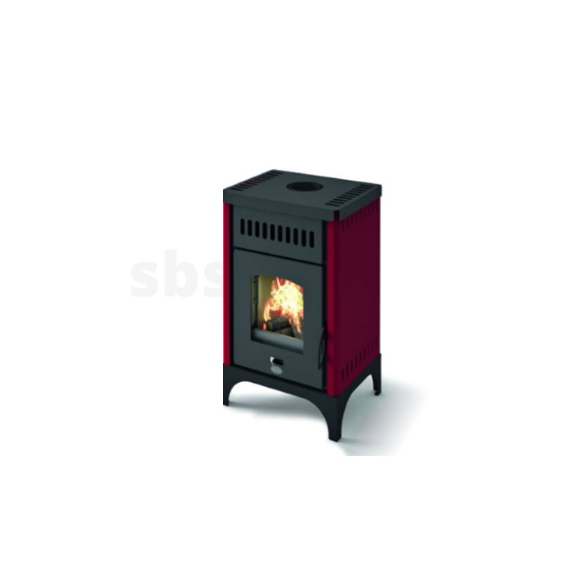 Malkas kamīns Eva Calor MARTA NEW 9.5 kW sarkans