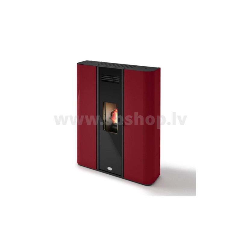 Granulu kamīns Eva Calor DIVA NEW 9,4 kW sarkans