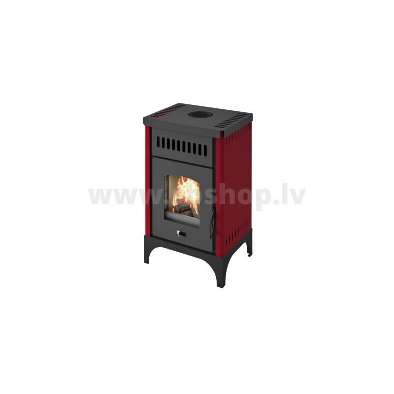 Malkas kamīns Eva Calor MARTA NEW 9,5 kW sarkans