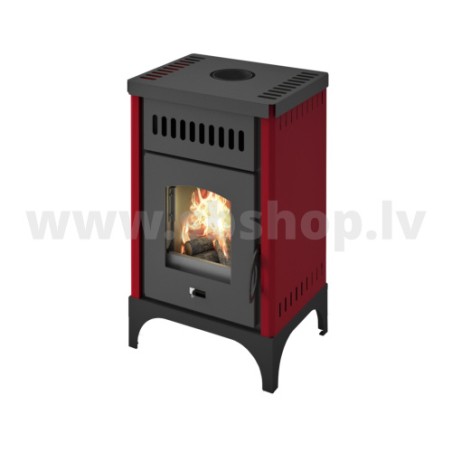 Malkas kamīns Eva Calor MARTA NEW 9,5 kW sarkans