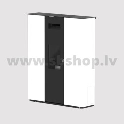 Granulu kamīns Eva Calor MANUELA 9,4kW balts