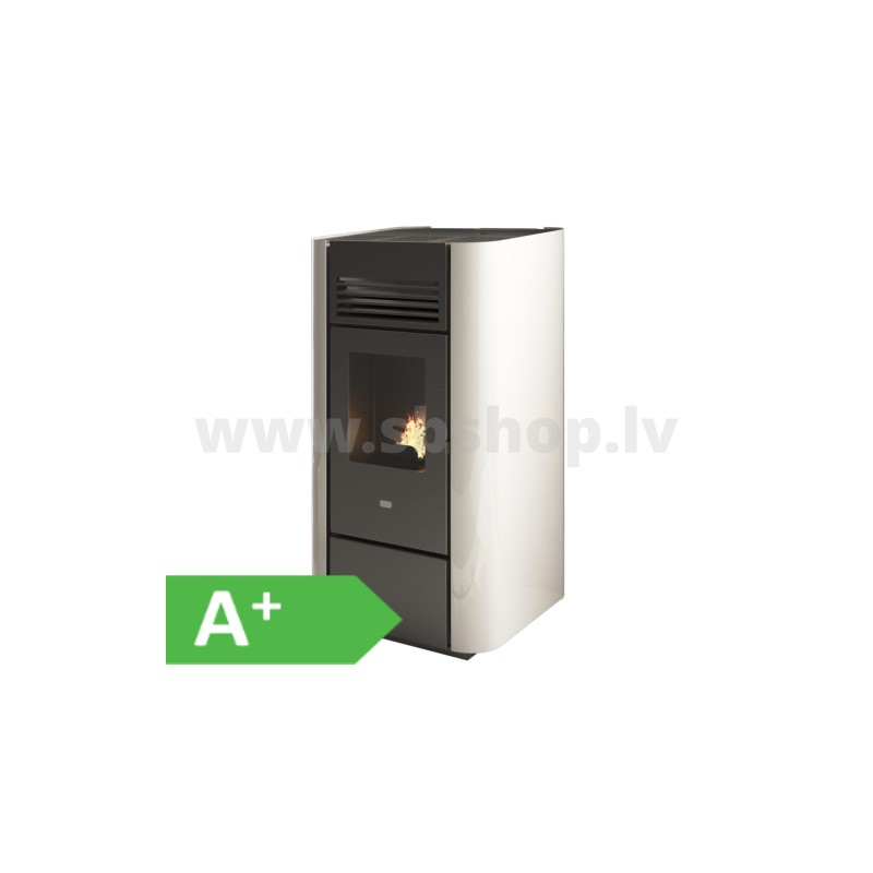 Granulu kamīns Eva Calor DELIA 9,5kW balts