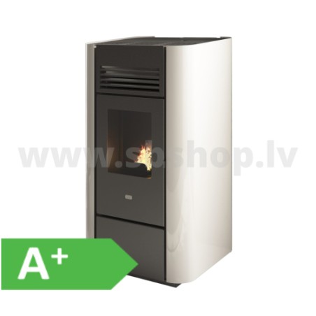 Granulu kamīns Eva Calor DELIA 9,5kW balts