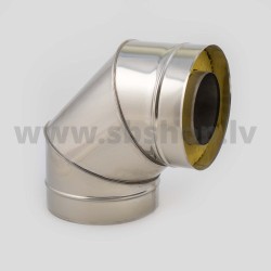 PRO Skursteņa Izolēts līkums D150/250 90gr.