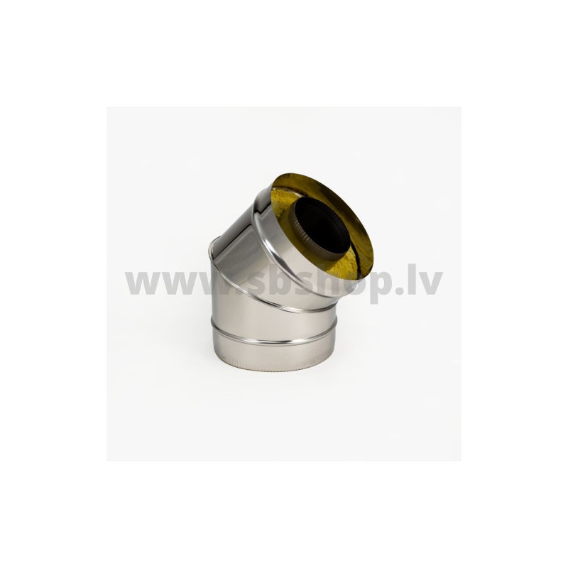 PRO Skursteņa Izolēts līkums D130/230 45gr.