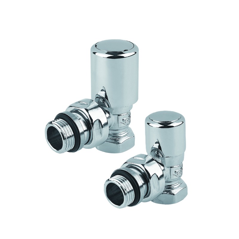 Ventīļu komplekts FIRST 90 grādos 1/2``x1/2`` hromēts