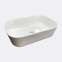Izlietne HATRIA HAPPY HOUR 18:00S, 55x38x15cm, balta liekama uz virsmas