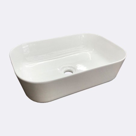 Izlietne HATRIA HAPPY HOUR 18:00S, 55x38x15cm, balta liekama uz virsmas